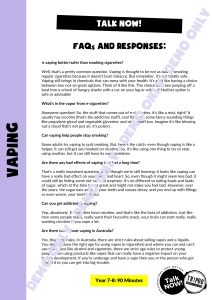DEMO Y7-8 VAPING - FAQs