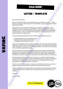 DEMO Y7-8 VAPING - Letter Template